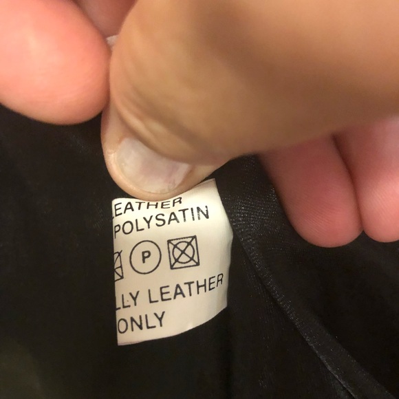 Vintage suzuki men’s all black leather jacket - Picture 6 of 6